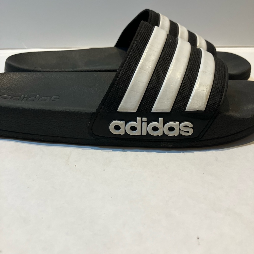 Adidas Textured Black Slides